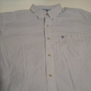 Ariat Pro Series Men's LS Striped Button Down Shirt Size XL